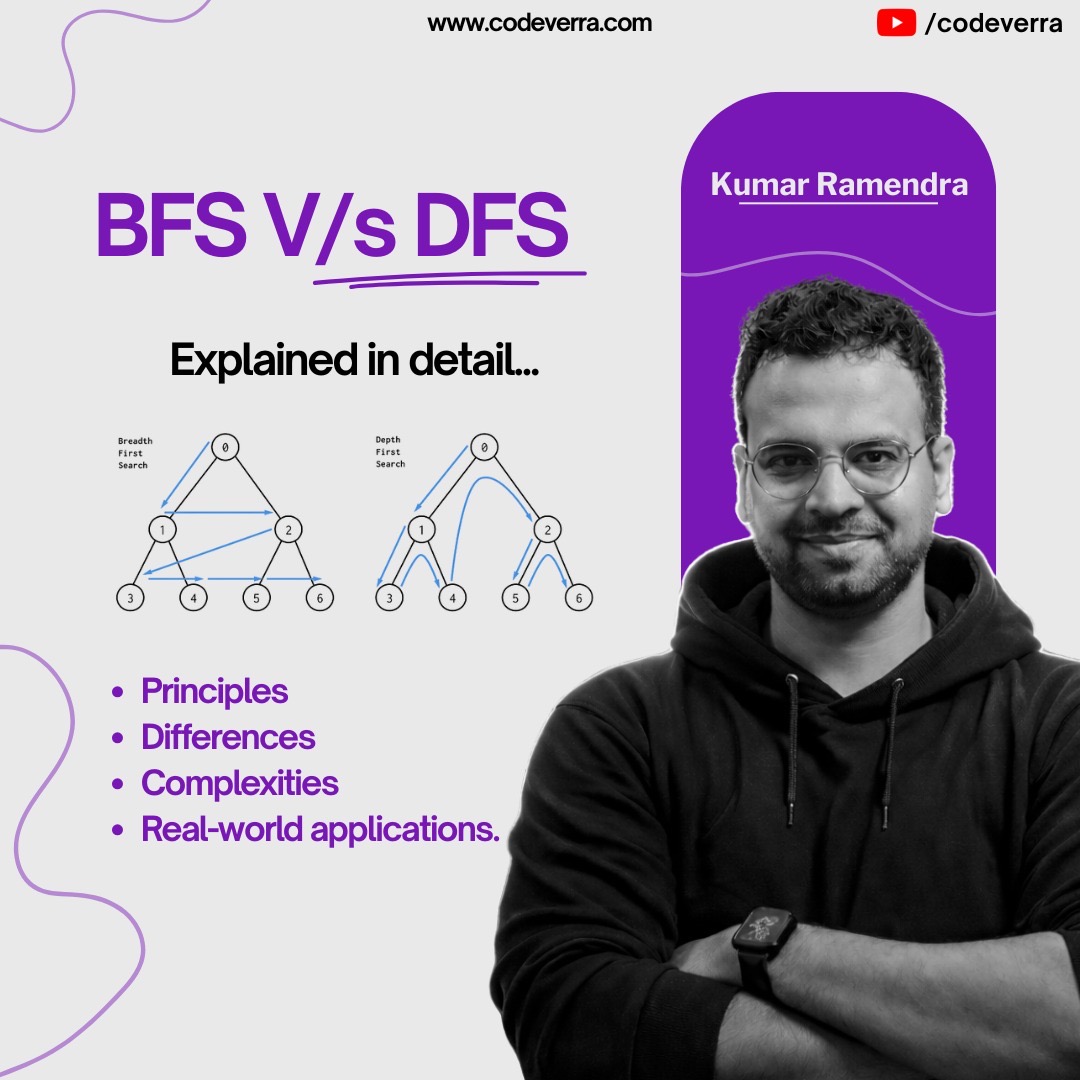 BFS vs DFS graph traversal
